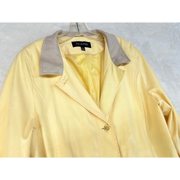 Yellow Womens XL Jacket Spring Parka Buttery Soft Microfiber by FS Limited - Picture 4 of 16